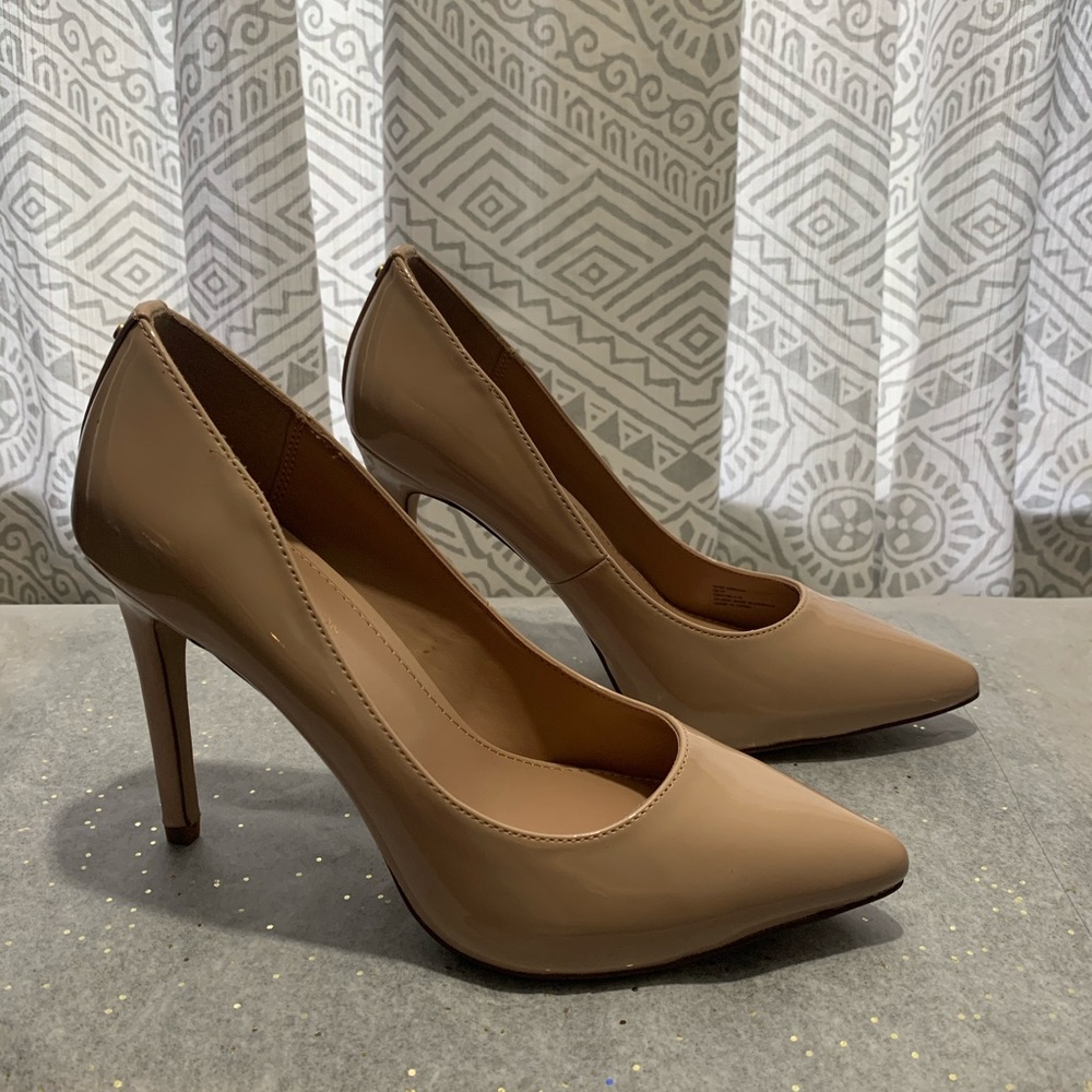 Patent Leather Nude Pumps